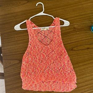 Cropped sweater tank